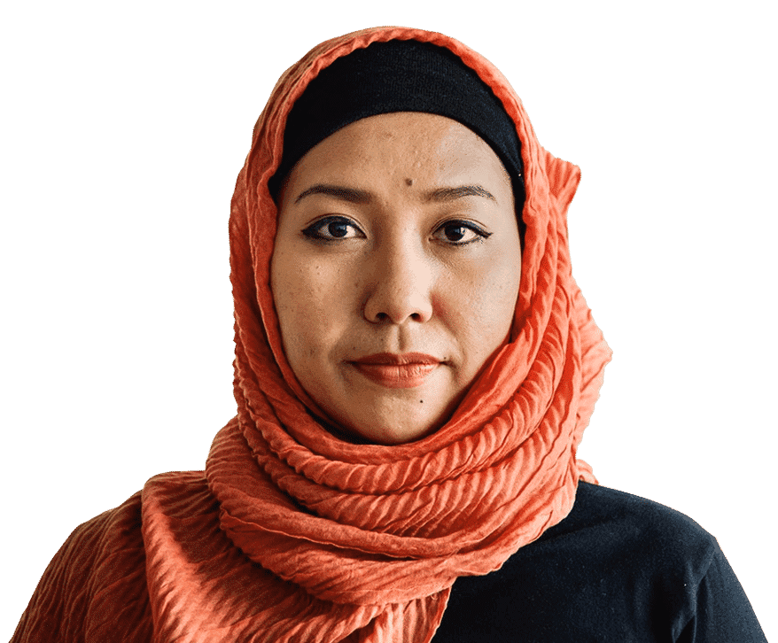Middle-aged muslim woman