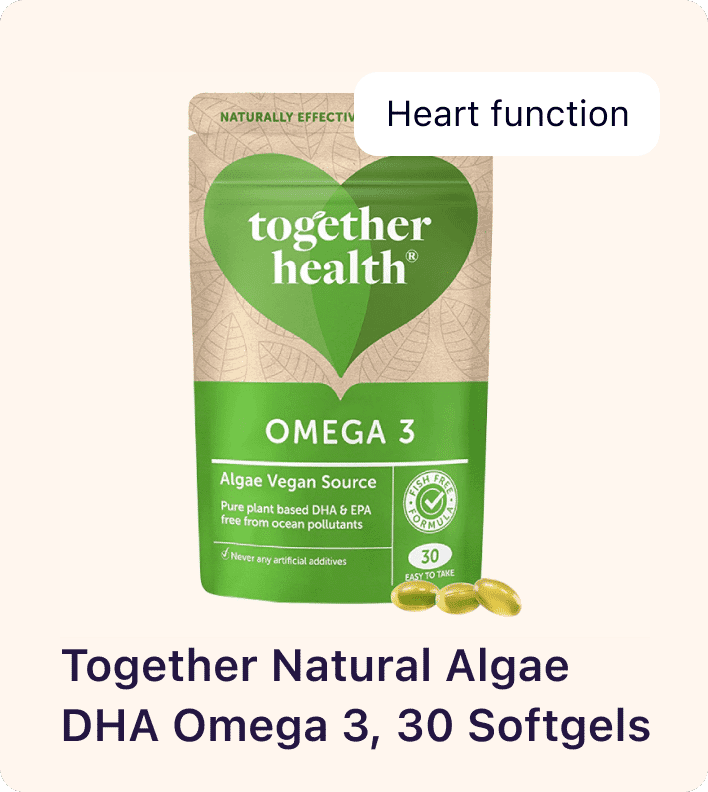 Together Natural Algae DHA Omega 3, 30 Softgels-WI